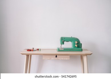 Sewing Machine On Table