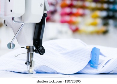 Sewing machine in tailor shop. - Powered by Shutterstock