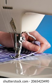 Sewing Machine - A Machine Used To Sew Fabric And Materials Together With Thread. Sewing Machines Were Invented During The First Industrial Revolution To Decrease The Amount Of Manual Sewing Work.