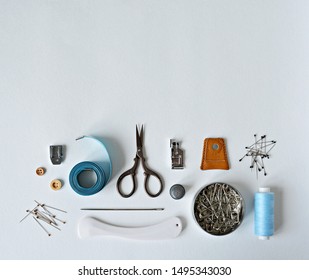 Sewing And Quilting Supplies Background