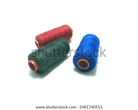 sewing thread roll isolated on white background 