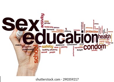 Sex Education Word Cloud Concept