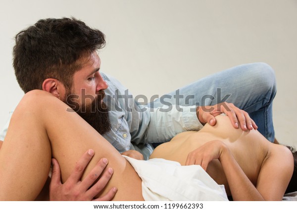 Hot Girl Sexman - Sex Love Concept Hot Foreplay Ideas Stock Photo (Edit Now) 1199662393