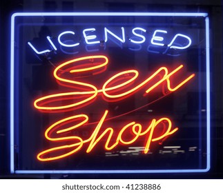 Sex Shop Sign In Amsterdam