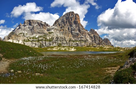 Similar – Image, Stock Photo Mountain scene Dolomites