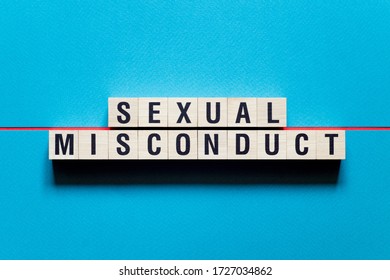 Sexual Misconduct Word Concept On Cubes