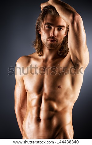 nude male background He drinks his own cum