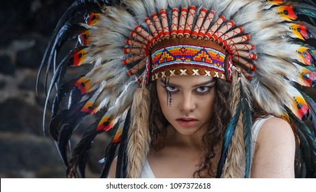 female indian headdress