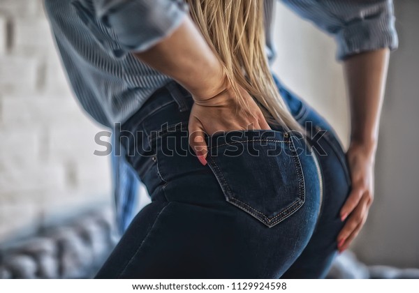 Hot butt in jeans Sexy Ass Jeans Hard Style Sexy Stock Photo Edit Now 1129924598