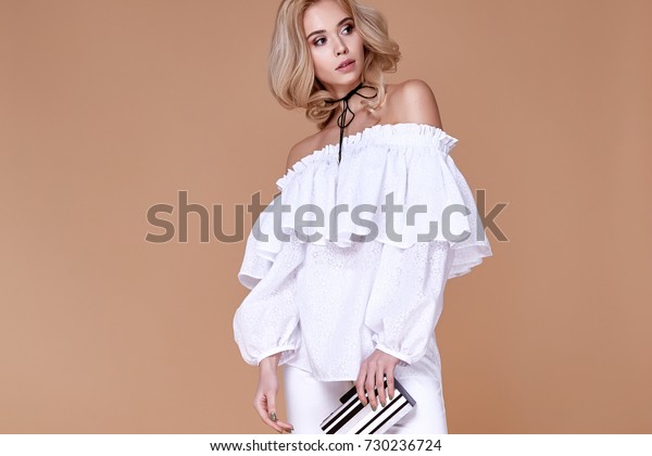 Sexy Beautiful Pretty Young Woman Long Stock Photo Edit Now