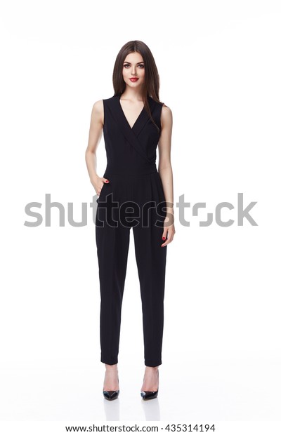 Sexy Beautiful Woman Brunette Long Hair Stock Photo Edit Now