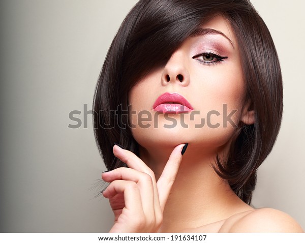 Sexy Black Short Hair Style Female Stock Photo Edit Now 191634107