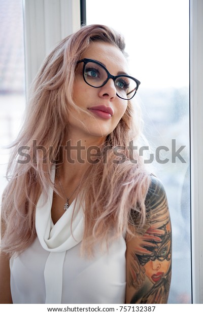 Sexy Blonde Tattoo Models