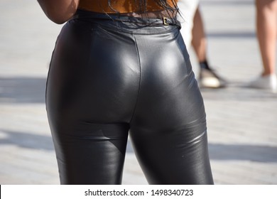leather pants butt