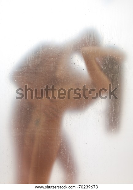 Sexy Couple Shower Standing Behind Transparent Foto de stock 70239673 |