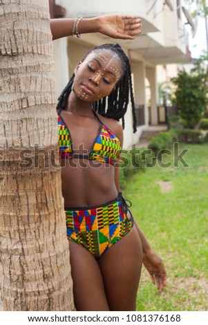 Sexy Ebony lingerie photos