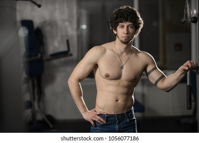 Sexy Fitness Athlete Naked Torso Posing Shutterstock