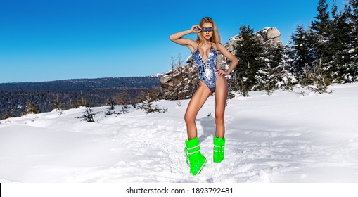 Girls skiing in bikinis Ski Girl Bikini Images Stock Photos Vectors Shutterstock