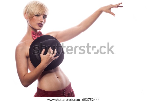 Sexy Gorgeous Woman Covering Her Breasts Stock Photo Shutterstock