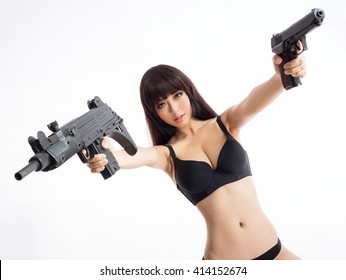 Girl gun naked with The perfect