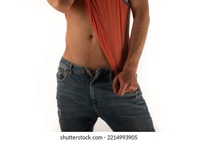 A Sexy Homosexual Male Posing To Look Good For The Photoshoot In The Studio