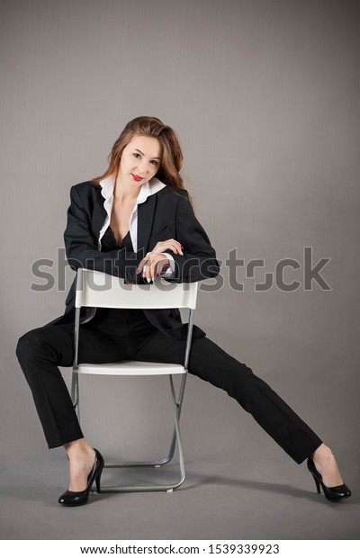 Teenage Girl Sitting On Chair Royalty Free Stock Image Sexiezpix Web Porn