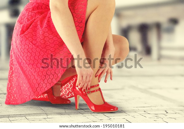 Sexy Legs Skirt 스톡 사진 195010181 Shutterstock 