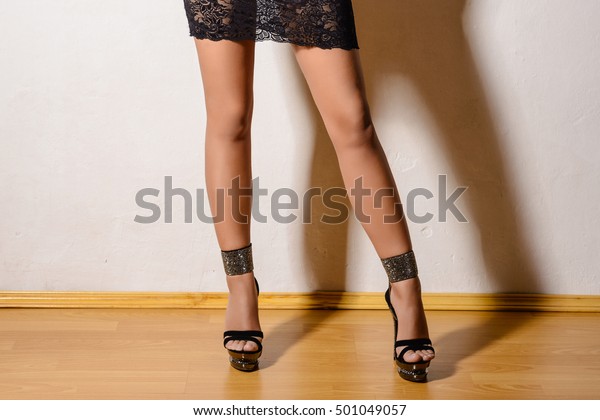 wooden high heel shoes