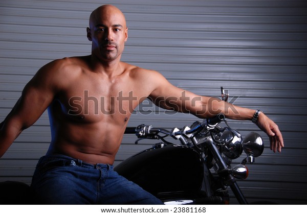 Sexy Mixed Race Man Wearing Jeans Foto Stock Shutterstock