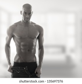 Sexy Muscular Male Model In Underwear