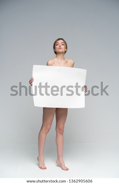 Sexy Naked Girl Poster Clean Skin Shutterstock