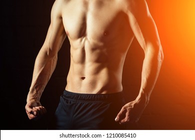 Sexy Naked Man Without Clothes Demonstrates Foto Stock Shutterstock