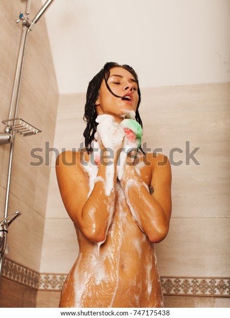Sexy Woman In Shower