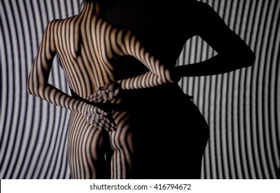 sexy nude lady model / blur Artistic  photo