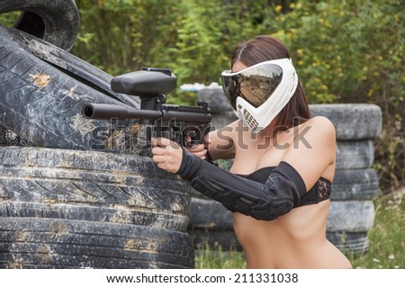 sexy paintball girl Sexy paintball girl