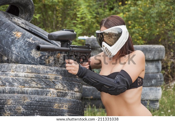 Girls narked with paintball guns