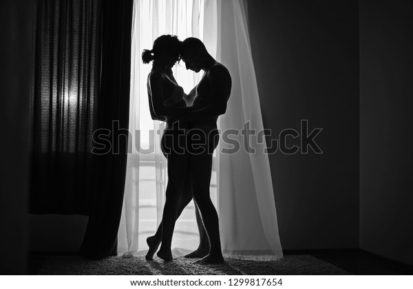 Sexy Photo Sensual Kiss Kissing Couple Foto Stock 1299817654 Shutterstock 