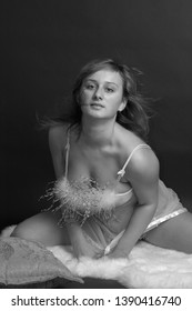Sexy Plus Size Model Posing Lingerie Stock Photo 1390416740 | Shutterstock