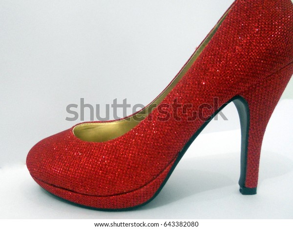 Sexy Red Glitter Stiletto High Heel 