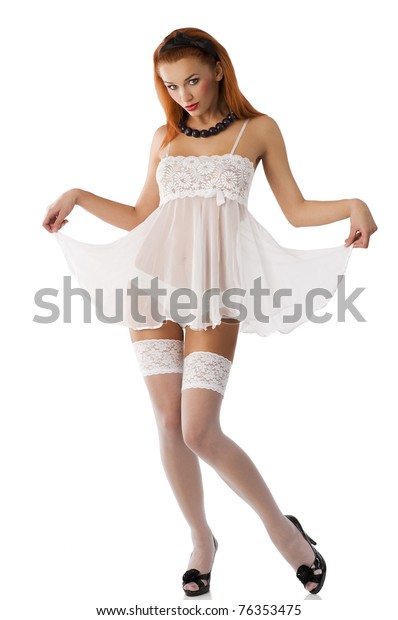 girl in babydoll