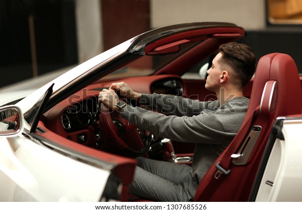 Sexy, rich, sexually, guy. Model. Man. Male.\
Bentley, supercar, car, super car. Attractive. Comfort. Lux,\
luxury, Vehicle driver. Auto, automobile. Success, successful.\
Happy, dream. Young.