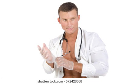 Sexy Shirtless Doctor Foto Stock 572428738 Shutterstock