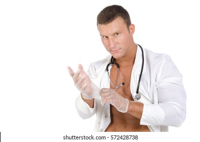 Sexy Shirtless Doctor Stock Photo 572428738 Shutterstock