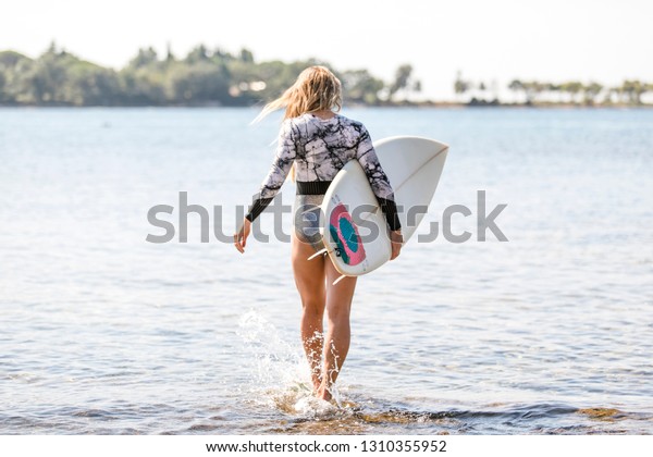 Sexy Surf Girl Long Hair Go Stock Photo Edit Now 1310355952