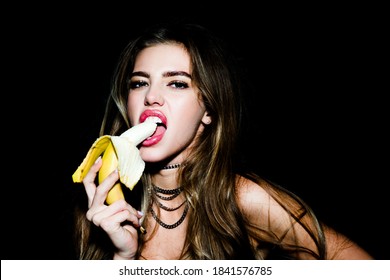 Sexy Banana Sucking