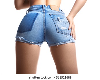 Cute teens in booty shorts