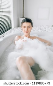 Attractive Sexy Woman Lying Naked Bath Stock Photo Edit Now