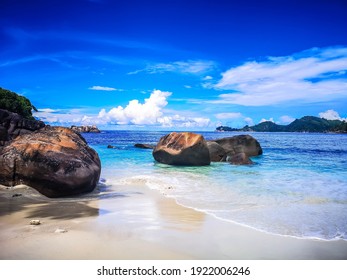 Seychelles Mahé Beach And Sea