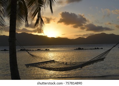 Seychelles sunset hammock