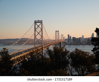 SF Bay Bridge During Sunset
